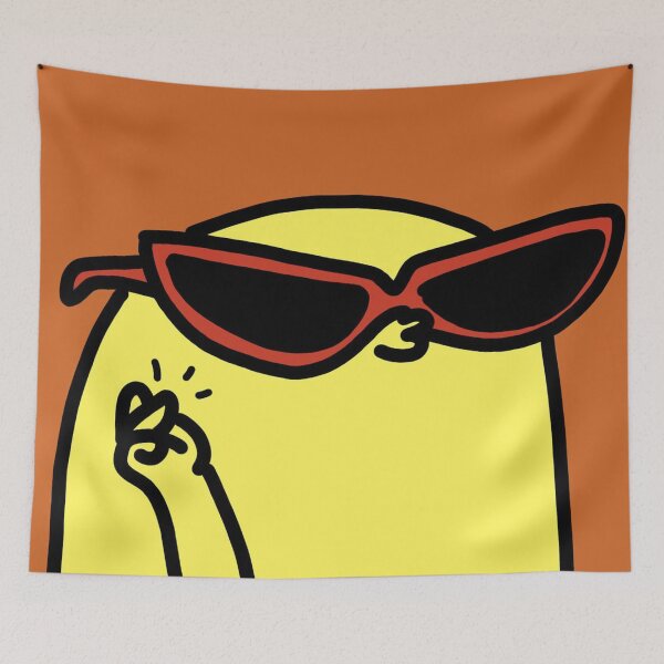 Item preview, Funny yellow man on an orange background designed and sold by OneginaEvgenia.