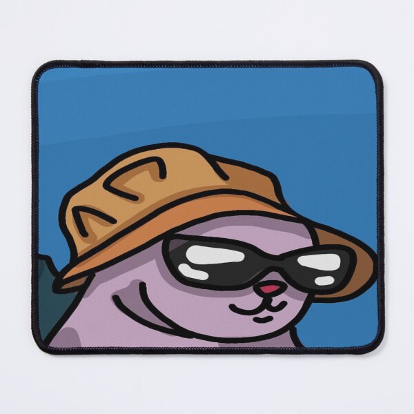 Item preview, Cute cat in a hat on the sky background designed and sold by OneginaEvgenia.