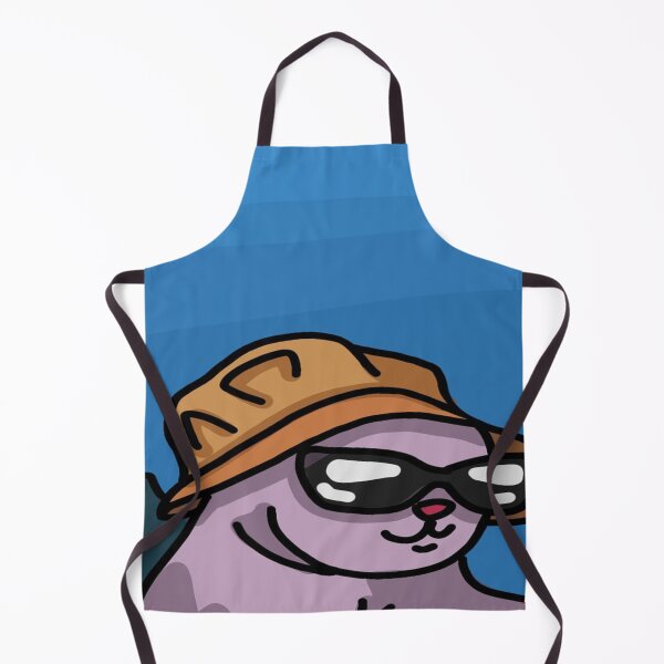 Item preview, Cute cat in a hat on the sky background designed and sold by OneginaEvgenia.