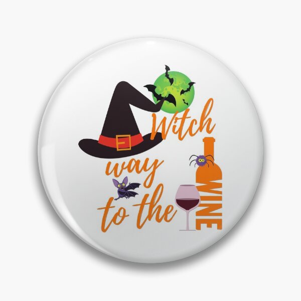 Item preview, Wine Witch Hat Witch way to the wine, Trick or Treat designed and sold by JustaGurli.