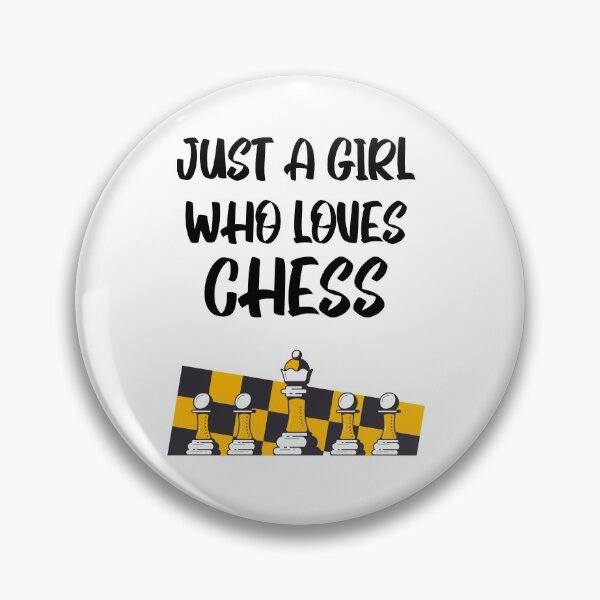 Item preview, Just A Girl Who Loves Chess designed and sold by officialfanclub.
