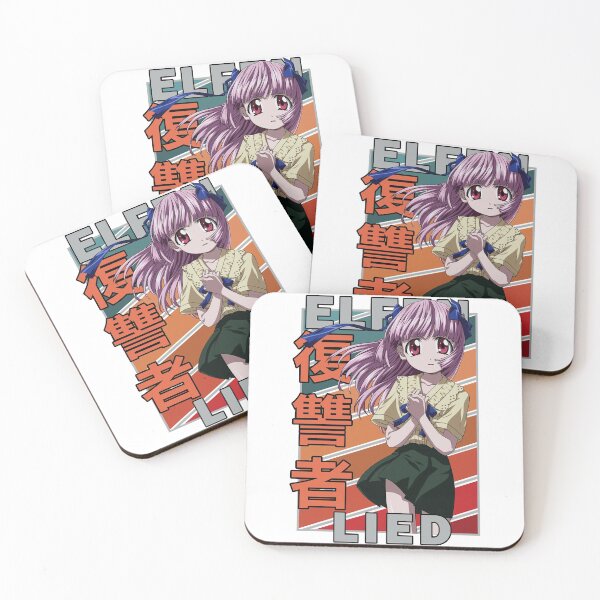 Item preview, The Girl Escape Dark Fantasy Science Fiction Elfen Lied Anime Erufen Retro Colour Stripe Manga Desi designed and sold by BranElfenLied.