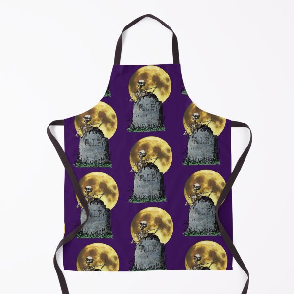 Item preview, Undead Familiar Tombstone RIP Under a Full Autumn Moon designed and sold by FictiveArt.