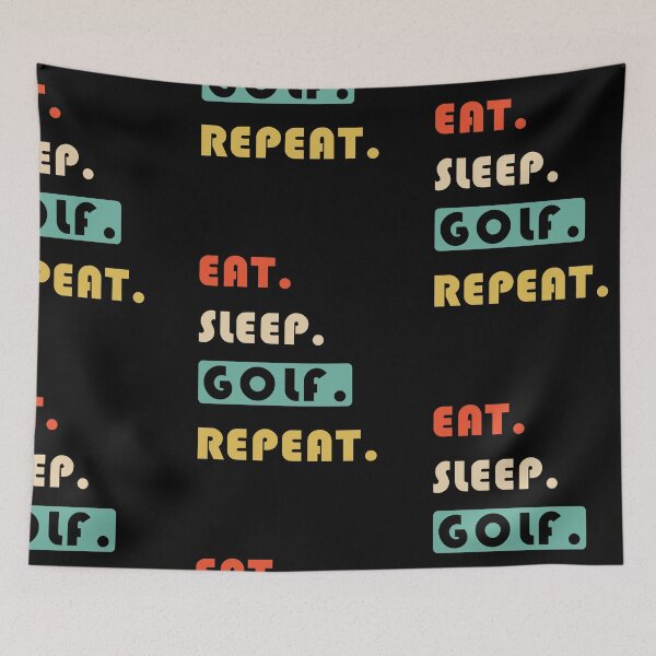 Item preview, Eat Sleep Golf Repeat Vintage designed and sold by Landesign.