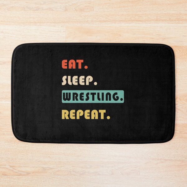 Item preview, Eat Sleep Wrestling Repeat Vintage designed and sold by Landesign.
