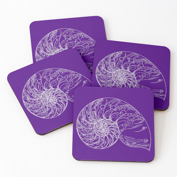 Item preview, Tears of the Nautilus on Indigo - Geometric Art - Septcho21 designed and sold by Amanda Lucas.