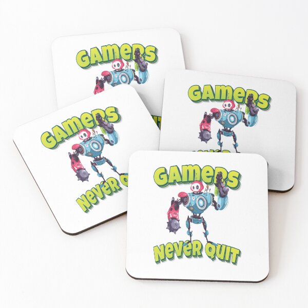 Item preview, Gamers Never Quit Modern Robot With Weapon designed and sold by WordsGamersUse.