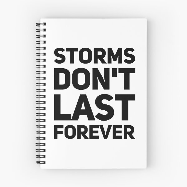 Item preview, Storms Don't Last Forever Motivational Quotes Saying Inspirational Thoughts designed and sold by avinigav.