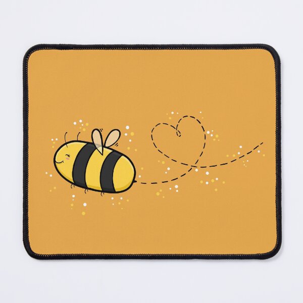 Item preview, Cute Wholesome Bee doing a Heart Loop Dee Loop, Digital Illustration designed and sold by AlmightyClaire.