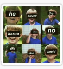 Kazoo Kid Sticker Sticker