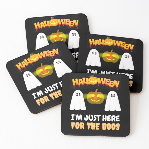 Item preview, Halloween I'm Just Here For The Boos Creepy Pumpkin Spooky Ghosts Halloween Boos designed and sold by RGRamsey.