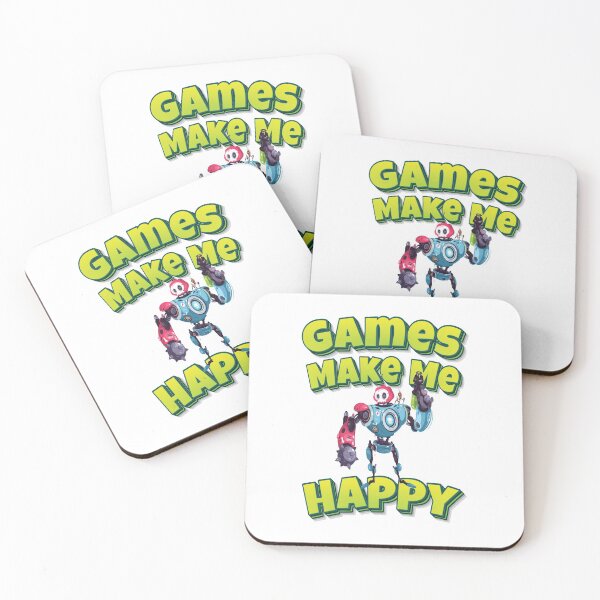 Item preview, Games Make Me Happy Modern Robot With Weapon designed and sold by WordsGamersUse.