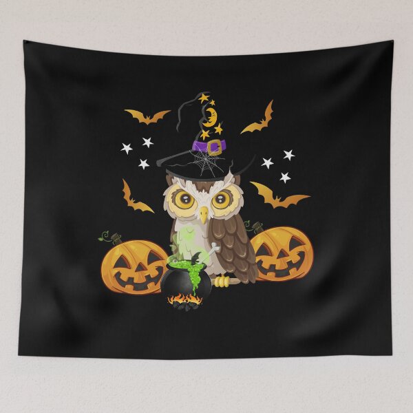 Item preview, Owl With Pumpkin Adorable Owl Halloween designed and sold by GINIART.