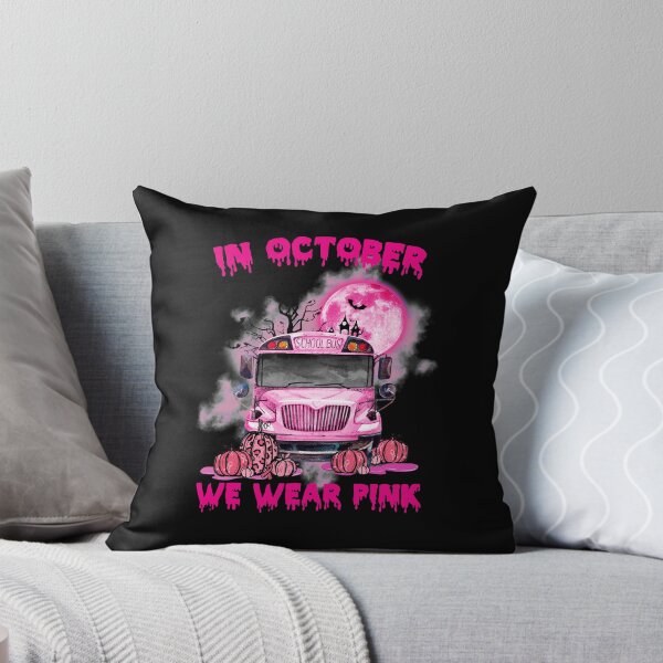 Item preview, In October We Wear Pink Bus Moon designed and sold by Landesign.