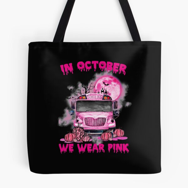 Item preview, In October We Wear Pink Bus Moon designed and sold by Landesign.