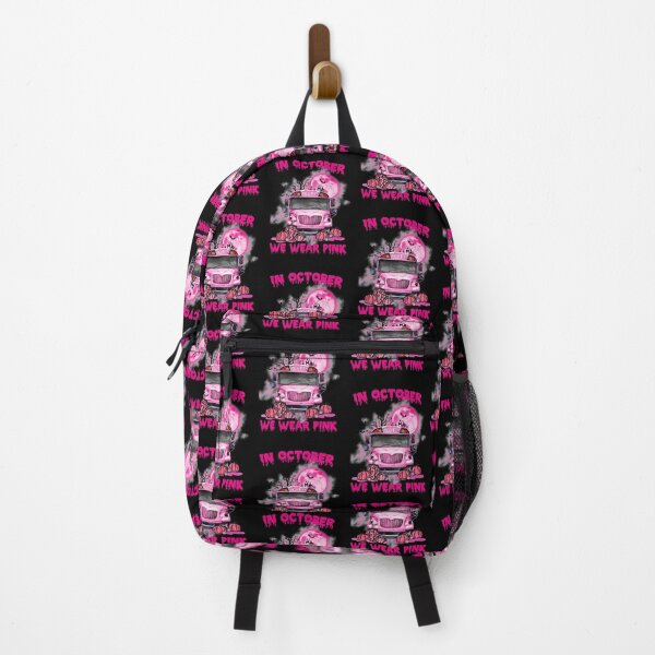 Item preview, In October We Wear Pink Bus Moon designed and sold by Landesign.