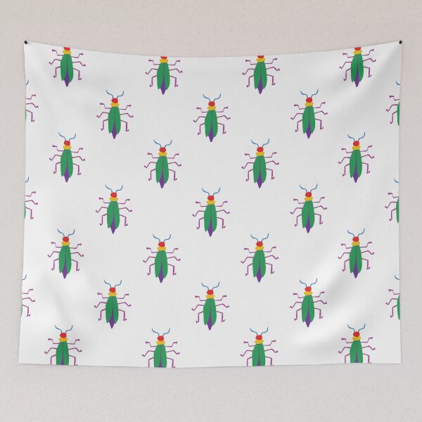 Item preview, AB039-3 Cute Bugs Pattern designed and sold by DuckyRubin.