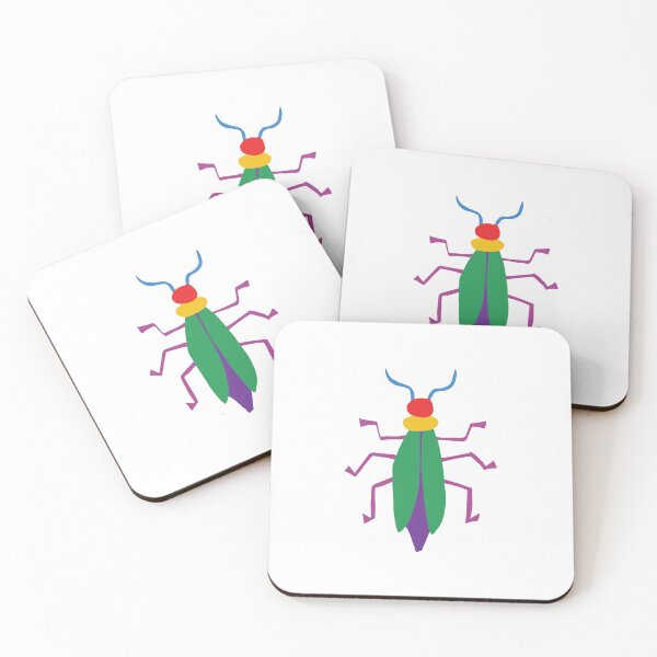 Item preview, AB039-3 Cute Bugs Pattern designed and sold by DuckyRubin.