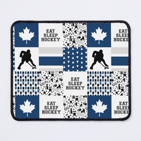 Item preview, Ice Hockey Blue Plaid Pattern  designed and sold by Landesign.