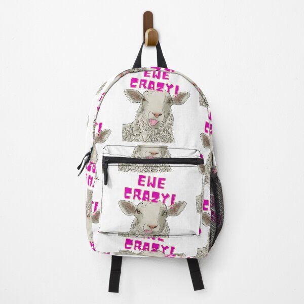 Item preview, You Crazy - Ewe Crazy - Funny Sheep Sticking out Tongue designed and sold by BunnyBizarre.