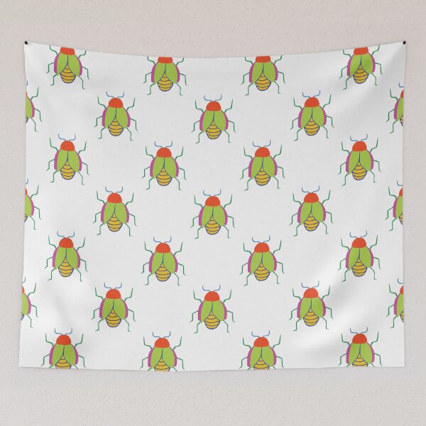 Item preview, AB039-17 Cute Bugs Pattern designed and sold by DuckyRubin.