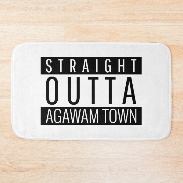 Item preview, Straight Outta Agawam Town Massachusetts designed and sold by Teelogic.