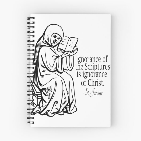Item preview, Ignorance of the Scriptures is Ignorance of Christ - St Jerome  designed and sold by TheCatholicLady.