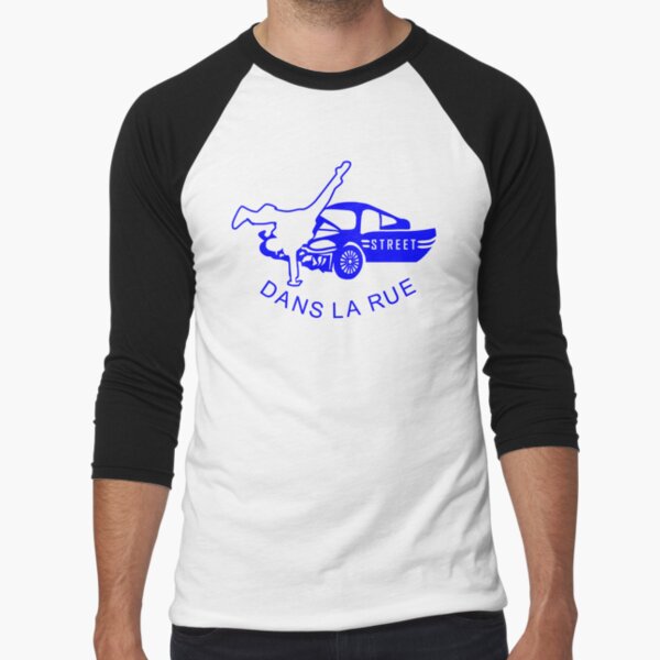 "Dans La Rue" (B) Baseball ¾ Sleeve T-Shirt
