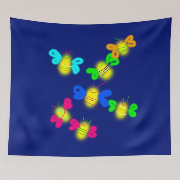 Item preview, Bees socializing and enjoying designed and sold by MacaMacaMaca.