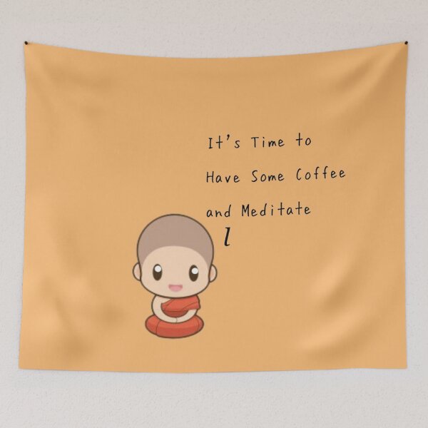 Item preview, Coffee Love and meditation. designed and sold by prashant art factory ✅️.