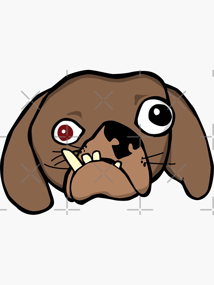 "Ugly Dog" Sticker by DetourShirts Redbubble