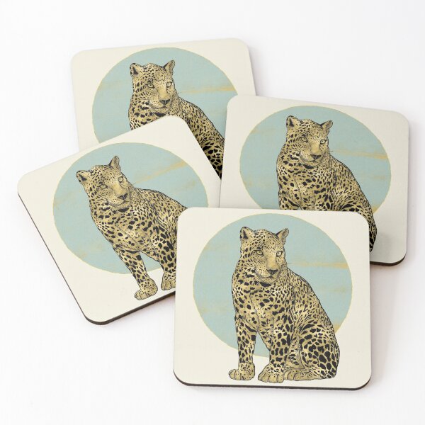 Item preview, Leopard in gold designed and sold by Sandra Brezina.