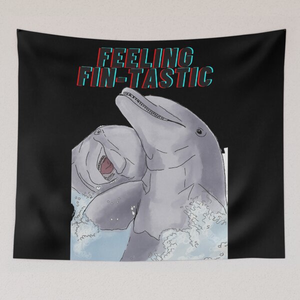 Item preview, Feeling Fantastic - Fintastic - Dolphins designed and sold by BunnyBizarre.