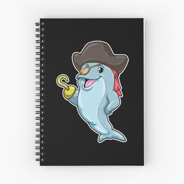 Item preview, Dolphin as Pirate with Eye patch & Hooked hand  designed and sold by PaigeEagen.