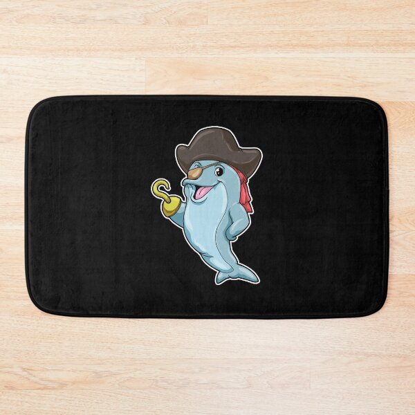 Item preview, Dolphin as Pirate with Eye patch & Hooked hand  designed and sold by PaigeEagen.