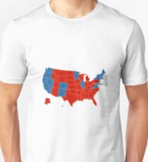 Donald Trump 45th US President - USA Map Election 2016 Unisex T-Shirt