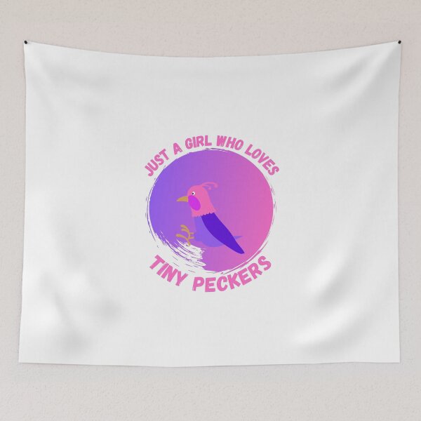 Item preview, Just A Girl Who Loves Tiny Peckers | Funny Quote designed and sold by D-Shirt-More.