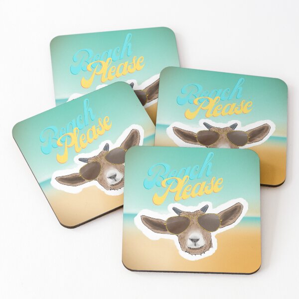 Item preview, Beach Please - Goat with Sunglasses designed and sold by BunnyBizarre.