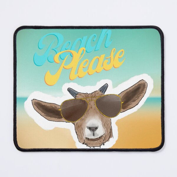 Item preview, Beach Please - Goat with Sunglasses designed and sold by BunnyBizarre.