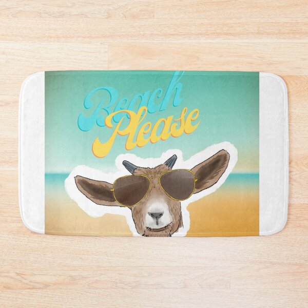 Item preview, Beach Please - Goat with Sunglasses designed and sold by BunnyBizarre.