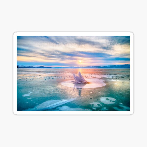 The Strange Ice Circle of Baikal Sticker