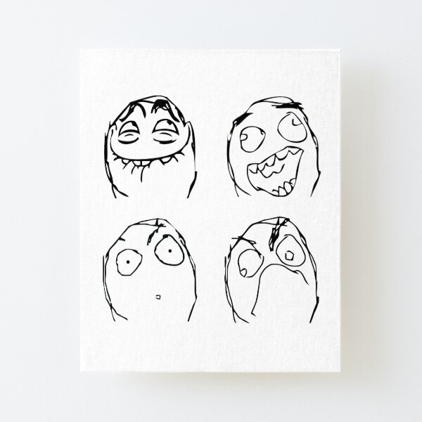 Angry Troll Face Social Media | Art Board Print