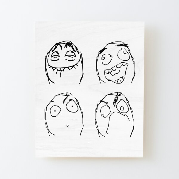 Troll faces meme stickers pack Sticker for Sale by KODGraphics