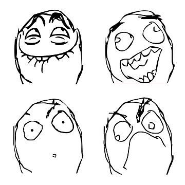 Meme - That Feel Troll Face Rage Comic Poster - Size cm