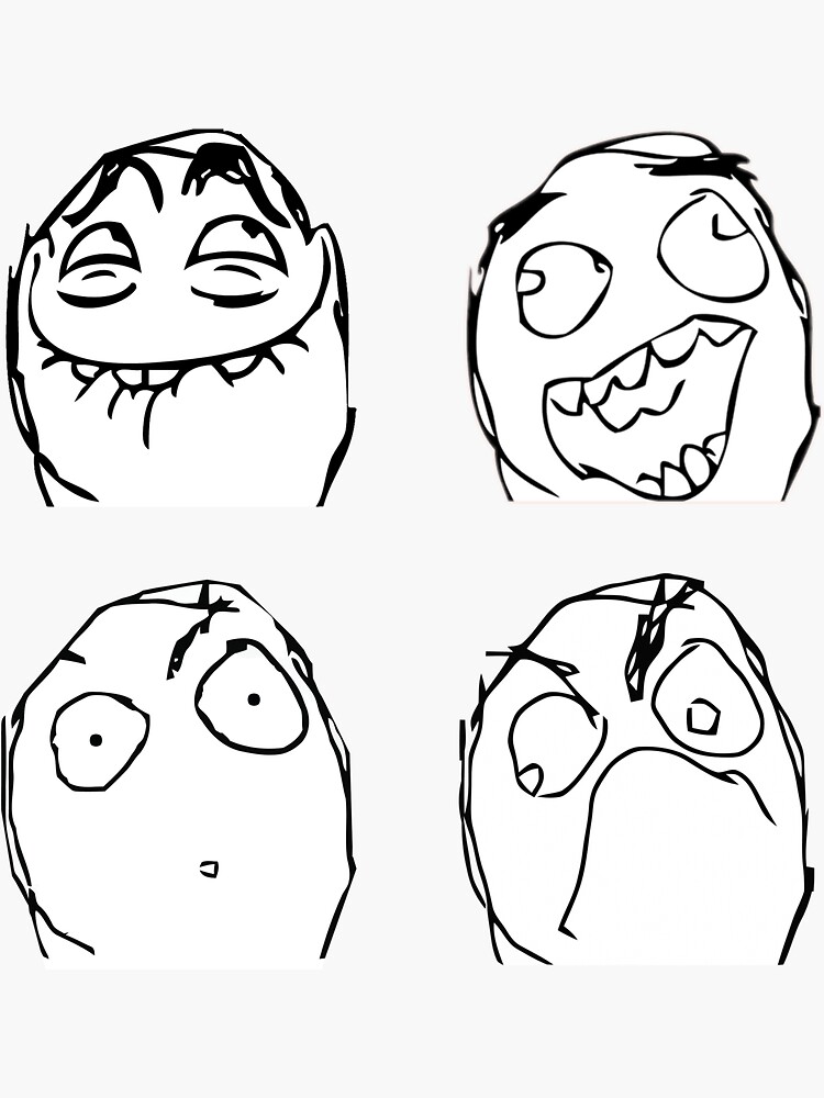 Troll Face Meme Template, No Copyright