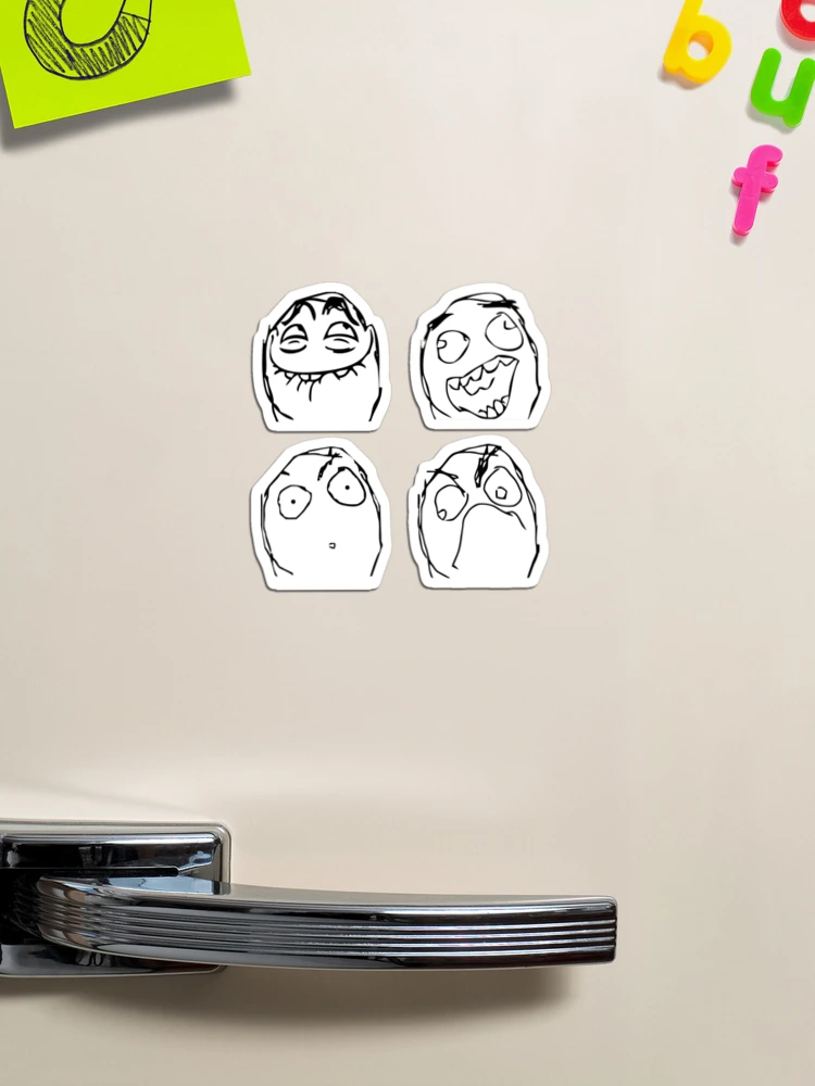 Troll faces meme stickers pack Sticker for Sale by KODGraphics