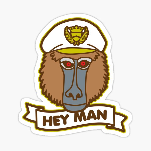 Vista previa del artículo con la obra «Hey Man Babuino», diseñado y vendido por DetourShirts.