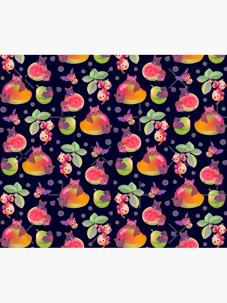 Artwork view, Fruit and bat - dark designed and sold by pikaole