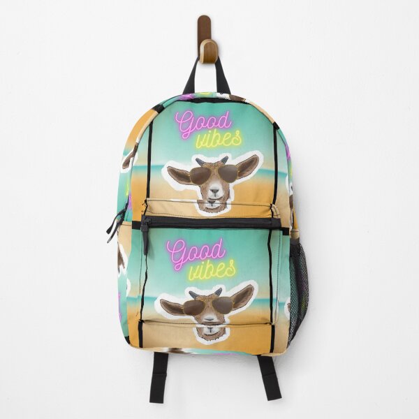 Item preview, Good Vibes - Beach Vibes - Summertime - Funny Goat with Sunglasses designed and sold by BunnyBizarre.