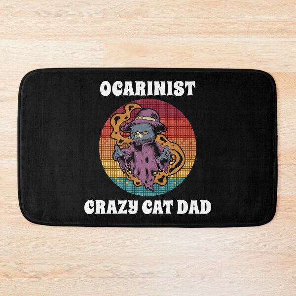 Item preview, Ocarinist Crazy Cat Dad Groovy Halloween Party Retro Vintage designed and sold by ojdart.